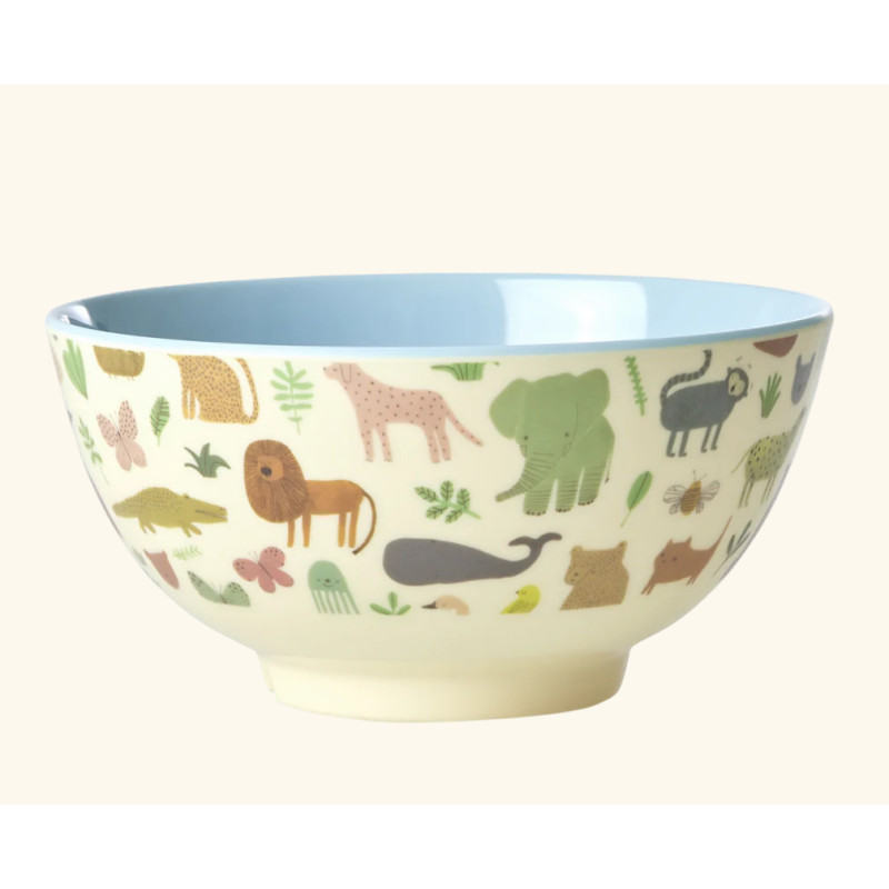 Grand bol melamine Sweet jungle print