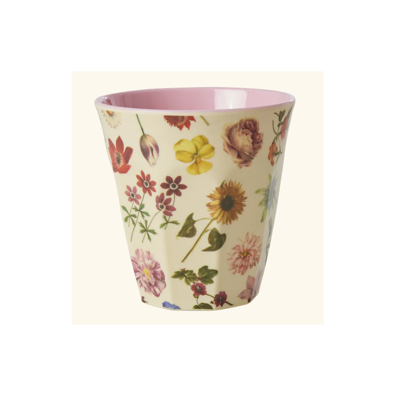 Tasse moyenne - Crème - Floras Dream Print