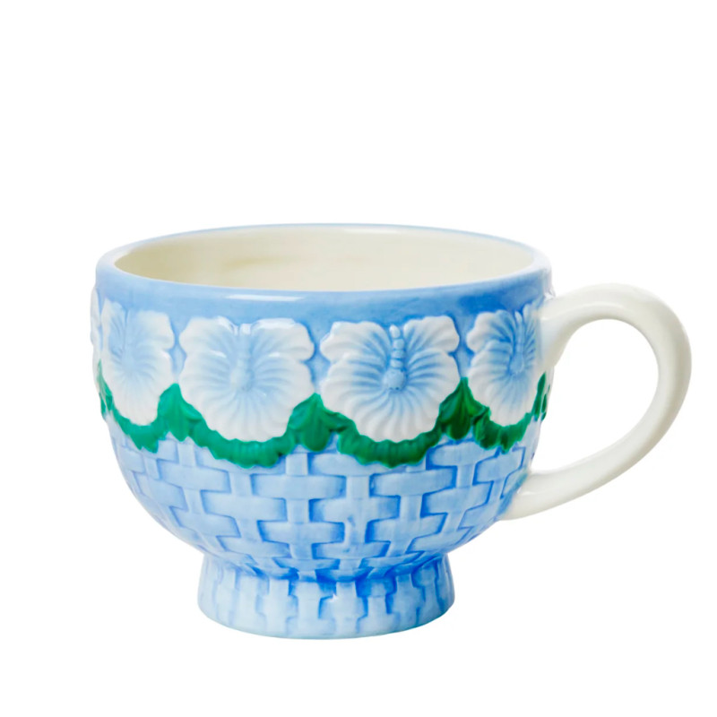 Mug céramique bleu