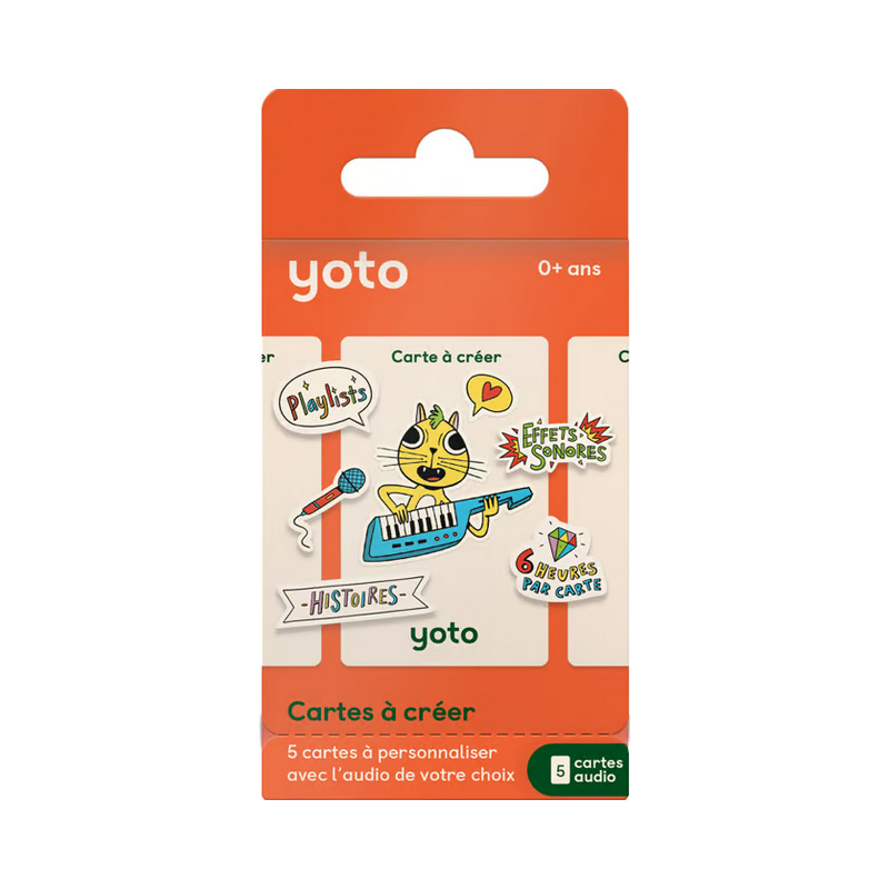 5 Cartes à créer Yoto