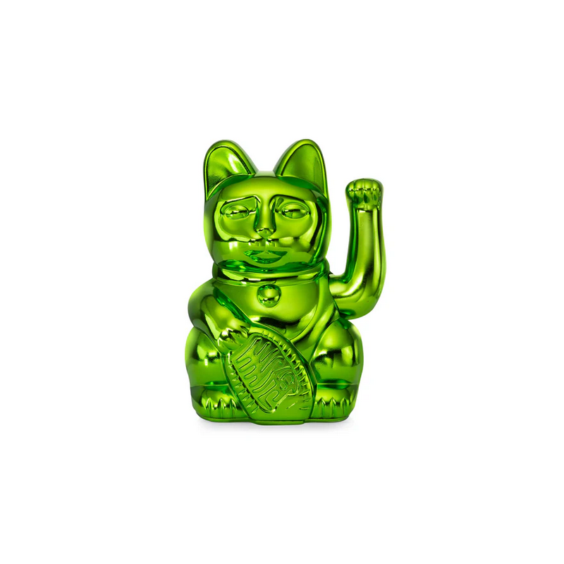 Maneki Neko Chat Shiny Green