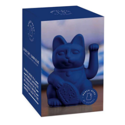 Maneki Neko Chat Mat Dark Blue