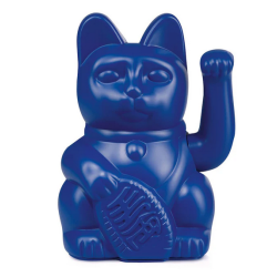 Maneki Neko Chat Mat Dark Blue