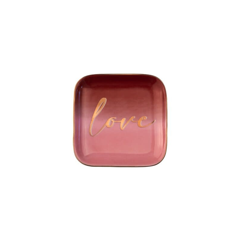 Plaque en Porcelaine "Love"