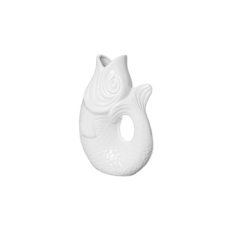 Vase Poisson Blanc 25cm