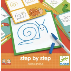 Jeux de dessin step by step les animaux Djeco