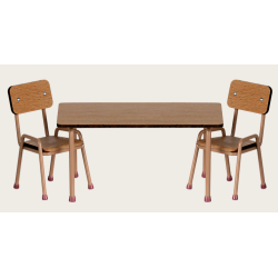 Ensemble table et chaises, Souris