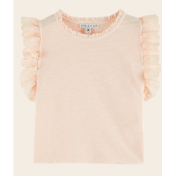 T-shirt coton bio broderie anglaise...