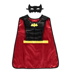 CAPE DE SUPERHEROS REVERSIBLE BLEU/ROUGE AVEC MASQUE - 5/6