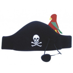 Chapeau de pirate et bandeau