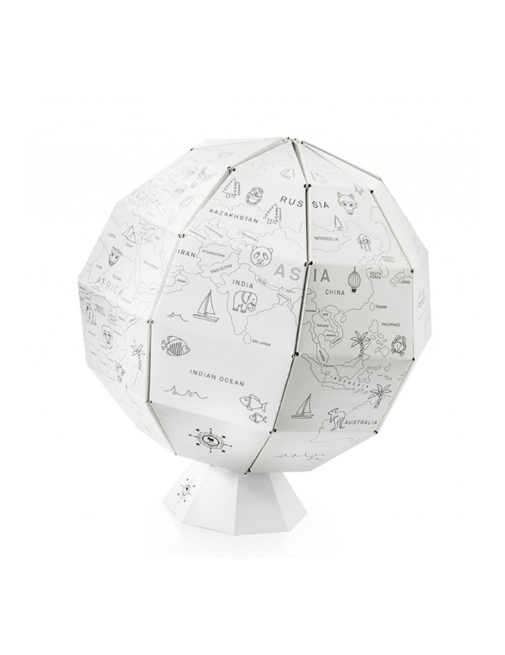 My first Globe : mappemonde à colorier