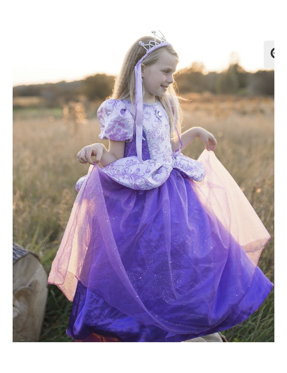 Costume Princesse Rose Enfant 5/6 Ans Robe Royale Great Pretenders