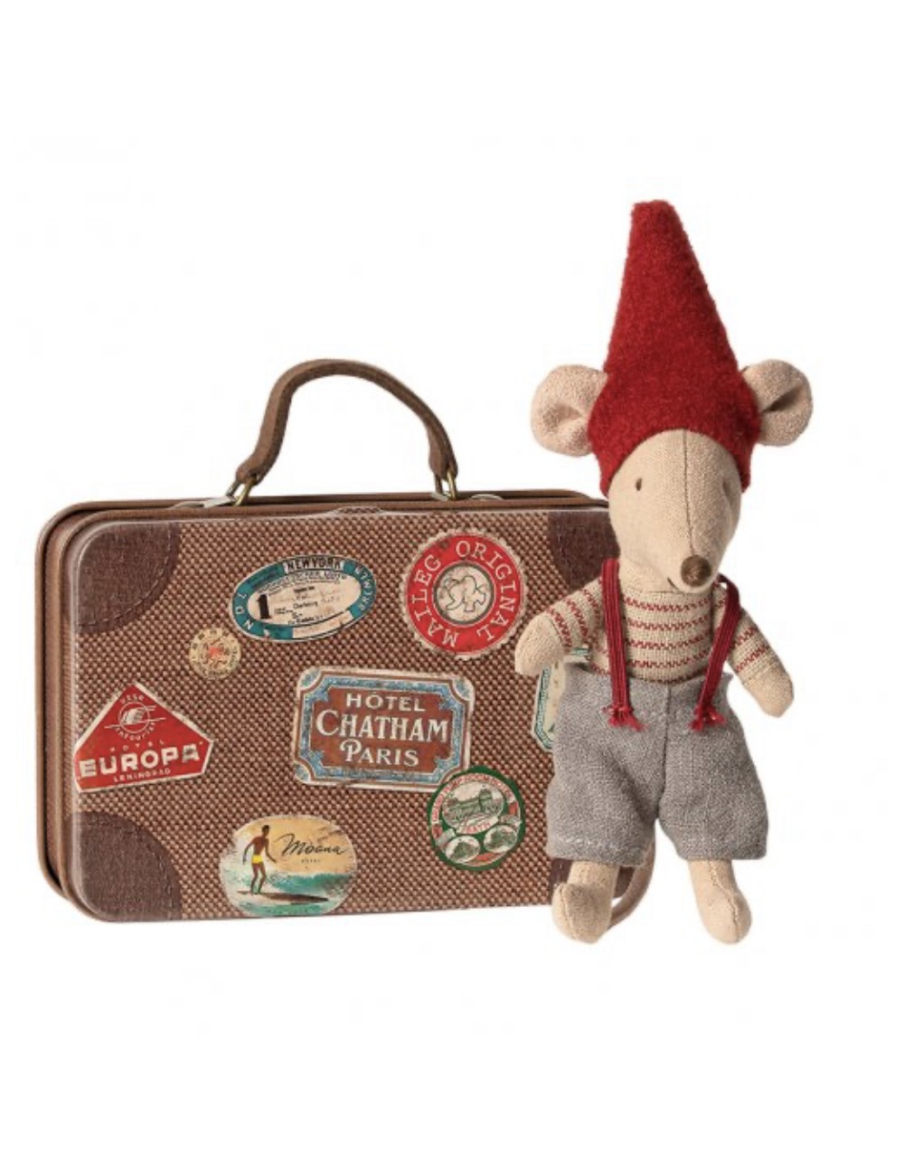 christmas mouse in suitcase Maileg