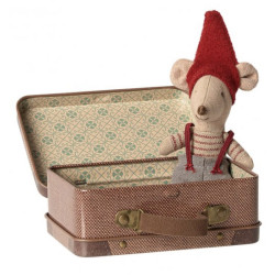 christmas mouse in suitcase Maileg