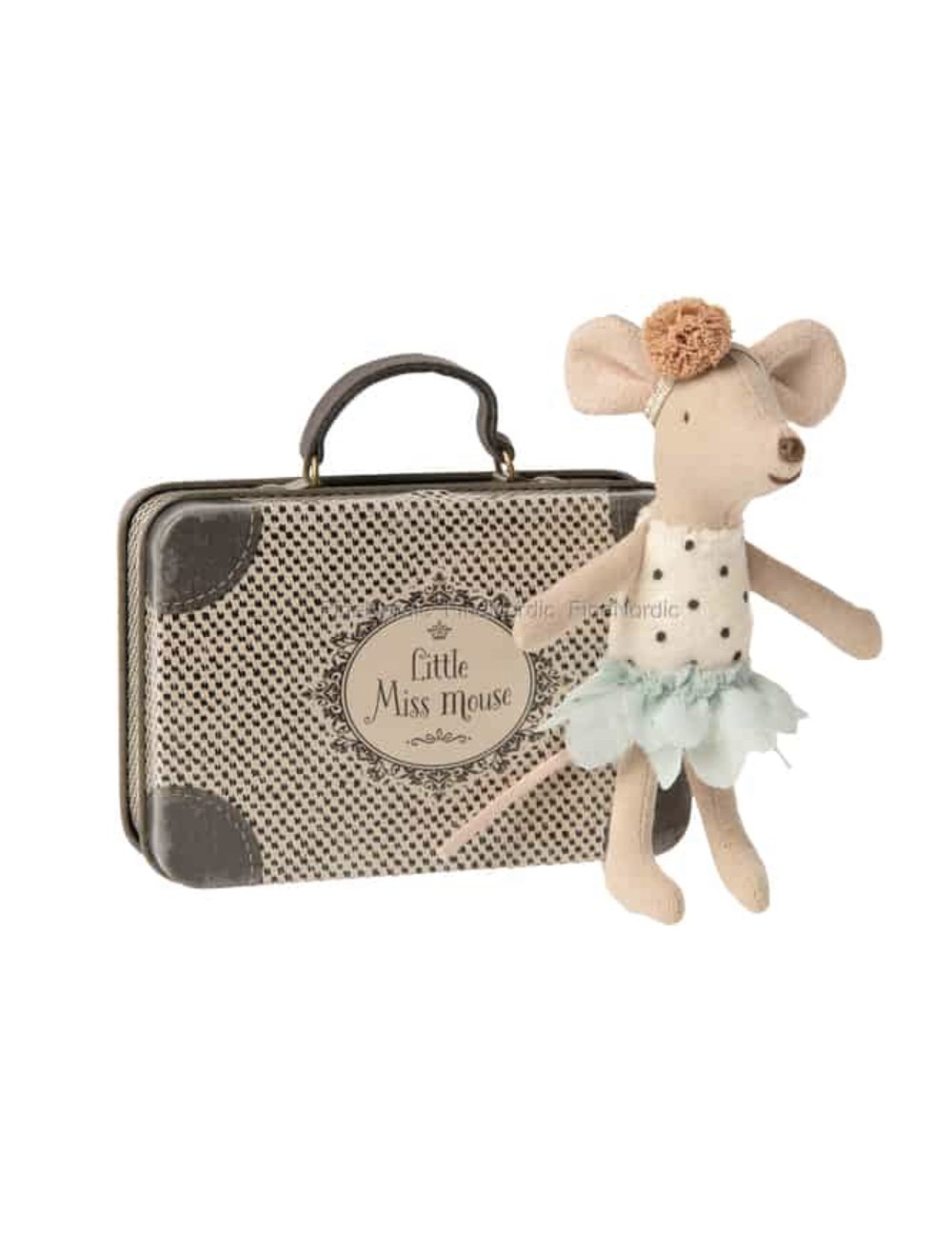 little miss mouse in suitcase Maileg