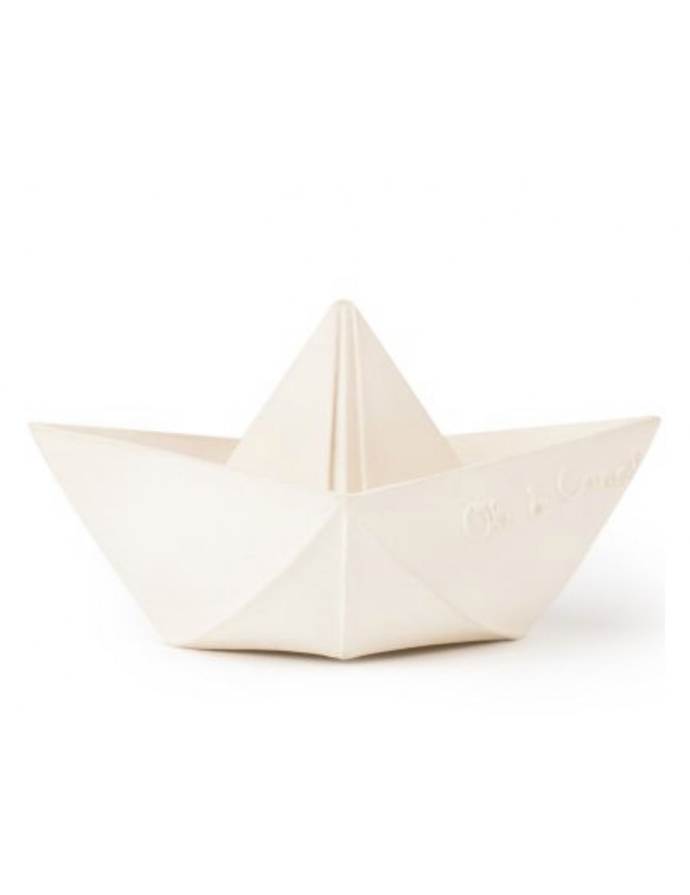 Jouet de bain bateau origami blanc Oli&carol