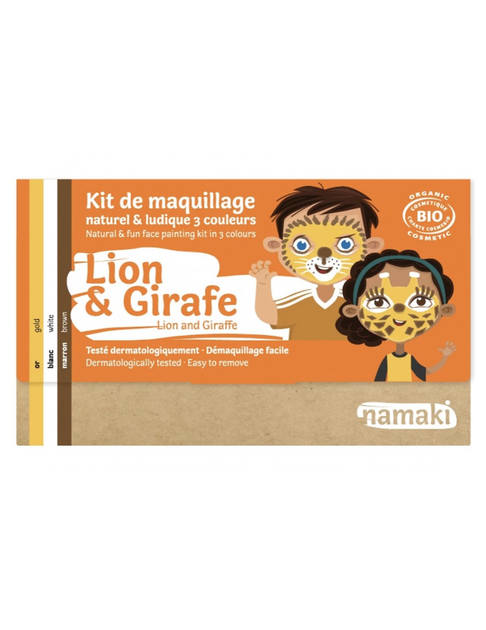 Kit de Maquillage lion et girafe