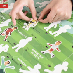 POSTER ÉDUCATIF + 60 STICKERS LE FOOTBALL (6-12 ANS) Poppik