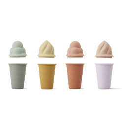 Jouets de crème glacée Bay Ice Cream Toy Lot de 4 - Multi mix lavande claire