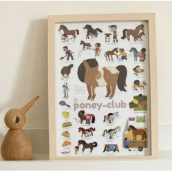 Poney club mini poster Poppik