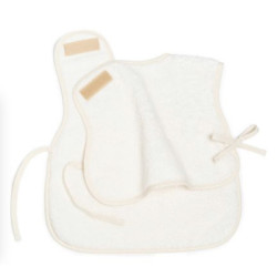 Bavoir so cute baby apron 6 to 18 mois blanc