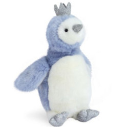 Peluche pingouin Je rêve bleu (30 cm)