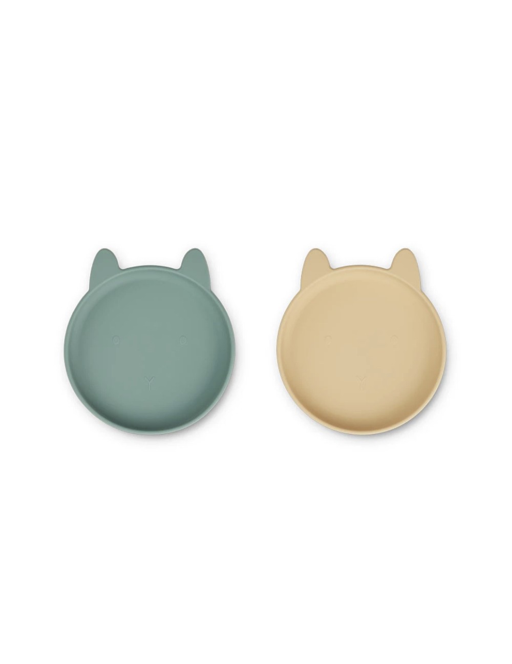 Assiette silicone lapin peppermint / yellow