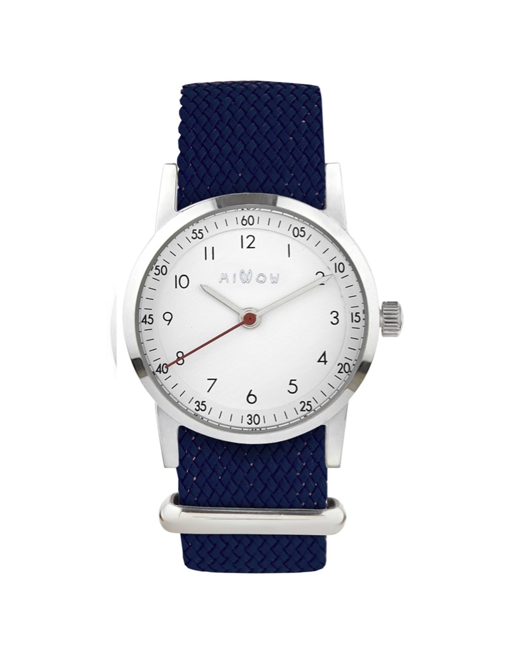 Montre Millow classique bracelet tressé bleu marine