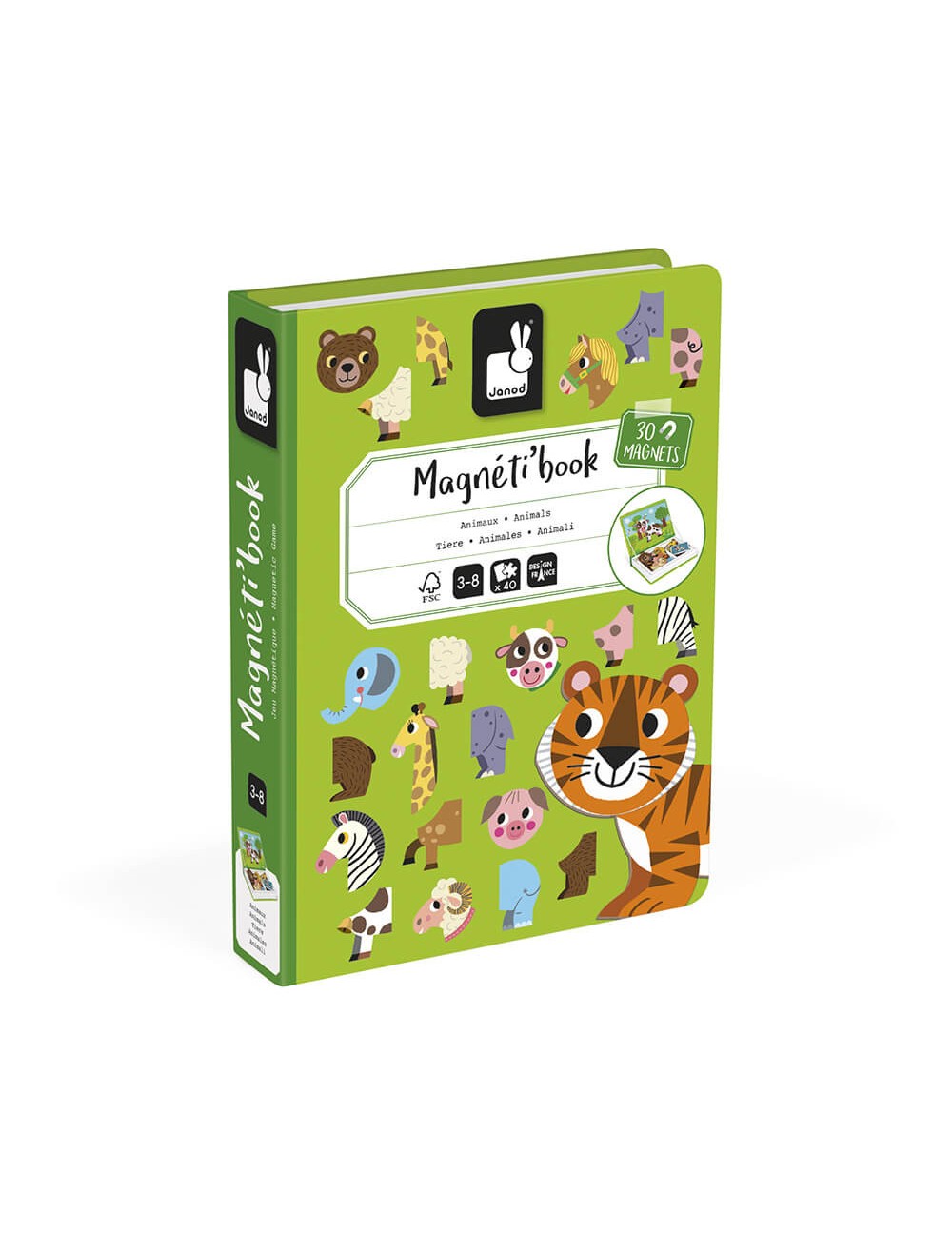 MAGNÉTI'BOOK ANIMAUX, 30 MAGNETS