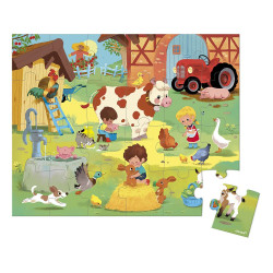 PUZZLE UNE JOURNÉE À LA FERME 24 PIÈCES