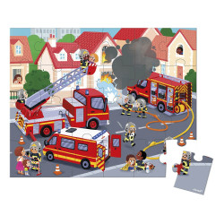 PUZZLE POMPIERS 24 PIÈCES