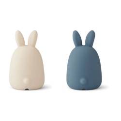 Lot de 2 veilleuses Callie Rabbit Sandy storm blue